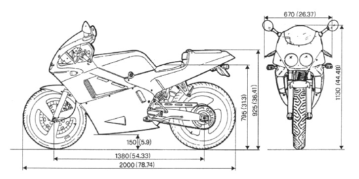 Gilera 125cx dimensions